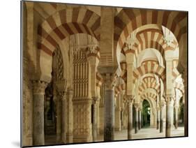 Interior of the Great Mosque, Unesco World Heritage Site, Cordoba, Andalucia, Spain-Michael Busselle-Mounted Photographic Print