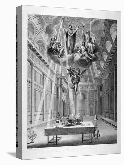 Interior of the Great Room of Freemasons' Tavern, Great Queen Street, Holborn, London, C1800-Francesco Bartolozzi-Stretched Canvas