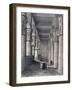 Interior of the Great Temple, Denderah, Egypt, 1843-George Moore-Framed Giclee Print