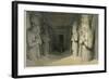 Interior of the Great Temple of Abu Simbel, Nubia-David Roberts-Framed Giclee Print