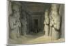 Interior of the Great Temple of Abu Simbel, Nubia-David Roberts-Mounted Giclee Print