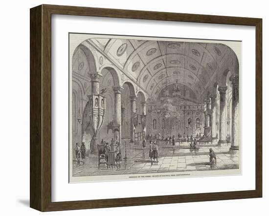 Interior of the Greek Church of Balukli, Near Constantinople-null-Framed Giclee Print