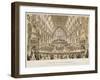 Interior of the Guildhall, City of London, 1855-null-Framed Giclee Print