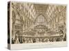 Interior of the Guildhall, City of London, 1855-null-Stretched Canvas