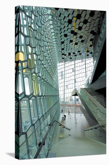 Interior of the Harpa Concert Hall, Reykjavik, Iceland, Polar Regions-Lee Frost-Stretched Canvas