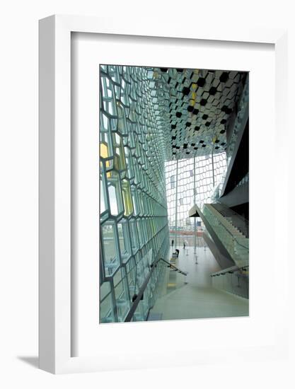 Interior of the Harpa Concert Hall, Reykjavik, Iceland, Polar Regions-Lee Frost-Framed Photographic Print