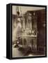 Interior of the Home of an Employee in the Louvre Shops, Rue St. Jacques, Paris, 1910-Eugene Atget-Framed Stretched Canvas