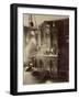 Interior of the Home of an Employee in the Louvre Shops, Rue St. Jacques, Paris, 1910-Eugene Atget-Framed Photographic Print