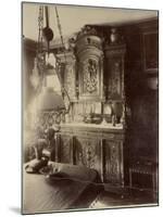 Interior of the Home of an Employee in the Louvre Shops, Rue St. Jacques, Paris, 1910-Eugene Atget-Mounted Photographic Print