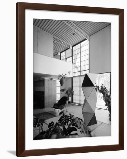 Interior of the Home of Designer Charles Eames-null-Framed Photographic Print