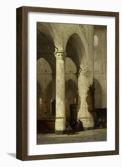 Interior of the Hooglandse Church-Johannes Bosboom-Framed Art Print