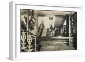 Interior of the Hotel Slavianski Bazaar, Moscow, Russia, Early 20th Century-null-Framed Giclee Print