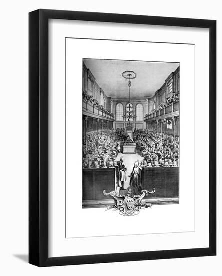 Interior of the House of Commons, Westminster, London, 1742-John Pine-Framed Giclee Print