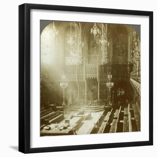 Interior of the House of Lords, Westminster, London-null-Framed Photographic Print