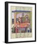 Interior of the King of Persia's Palace, Illustration from the "Shahnama" (Book of Kings)-null-Framed Giclee Print