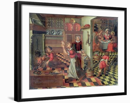 Interior of the Kitchen, the Supper at Emmaus-null-Framed Giclee Print