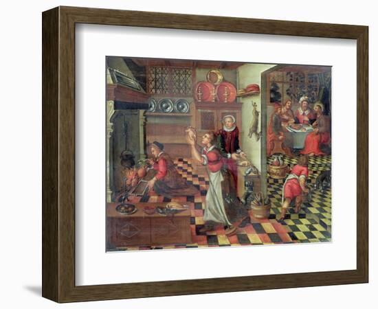 Interior of the Kitchen, the Supper at Emmaus-null-Framed Giclee Print