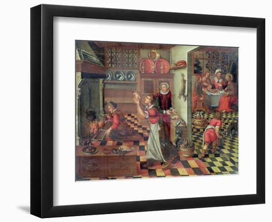 Interior of the Kitchen, the Supper at Emmaus-null-Framed Giclee Print