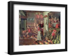Interior of the Kitchen, the Supper at Emmaus-null-Framed Giclee Print
