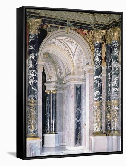 Interior of the Kunsthistorisches Museum in Vienna, Detail Depicting Archway-Gustav Klimt-Framed Stretched Canvas