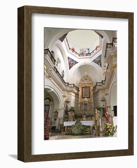 Interior of the Lady of Guadalupe Church, Puerto Vallarta, Jalisco, Mexico, North America-Michael DeFreitas-Framed Photographic Print