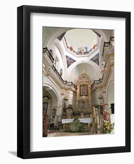 Interior of the Lady of Guadalupe Church, Puerto Vallarta, Jalisco, Mexico, North America-Michael DeFreitas-Framed Photographic Print