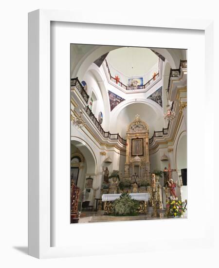 Interior of the Lady of Guadalupe Church, Puerto Vallarta, Jalisco, Mexico, North America-Michael DeFreitas-Framed Photographic Print