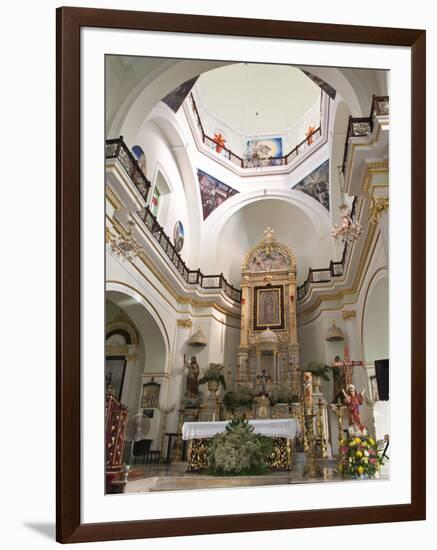 Interior of the Lady of Guadalupe Church, Puerto Vallarta, Jalisco, Mexico, North America-Michael DeFreitas-Framed Photographic Print