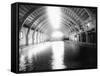 Interior of the Largest Plunge Bath House in the US Photograph - Hot Springs, SD-Lantern Press-Framed Stretched Canvas