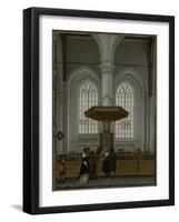 Interior of the Laurenskerk at Rotterdam, 1662-Anthonie de Lorme-Framed Giclee Print