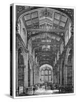 Interior of the Library, Guildhall, City of London, 1886-null-Stretched Canvas