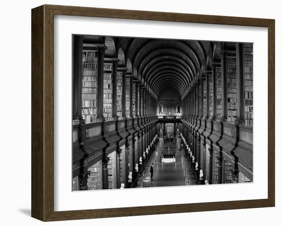 Interior of the Library, Trinity College, Dublin, Eire (Republic of Ireland)-Michael Short-Framed Photographic Print