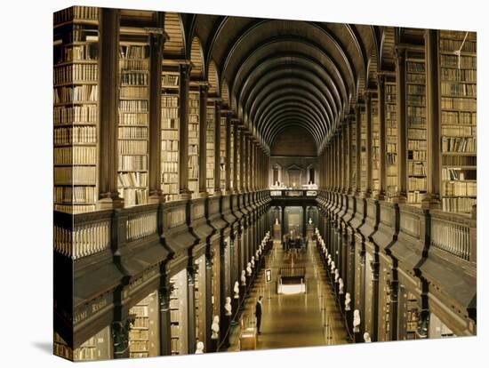 Interior of the Library, Trinity College, Dublin-null-Stretched Canvas