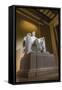 Interior of the Lincoln Memorial Lit Up at Night-Michael Nolan-Framed Stretched Canvas