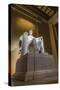 Interior of the Lincoln Memorial Lit Up at Night-Michael Nolan-Stretched Canvas