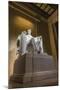 Interior of the Lincoln Memorial Lit Up at Night-Michael Nolan-Mounted Photographic Print