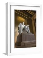 Interior of the Lincoln Memorial Lit Up at Night-Michael Nolan-Framed Photographic Print