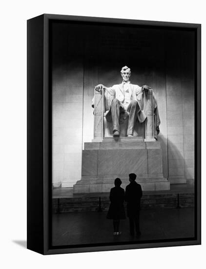 Interior of the Lincoln Memorial-Carl Mydans-Framed Stretched Canvas