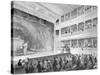 Interior of the Little Theatre, Haymarket in London, 1815-George Jones-Stretched Canvas