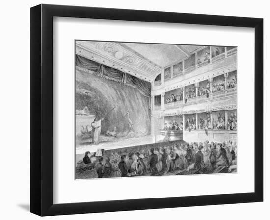 Interior of the Little Theatre, Haymarket in London, 1815-George Jones-Framed Giclee Print