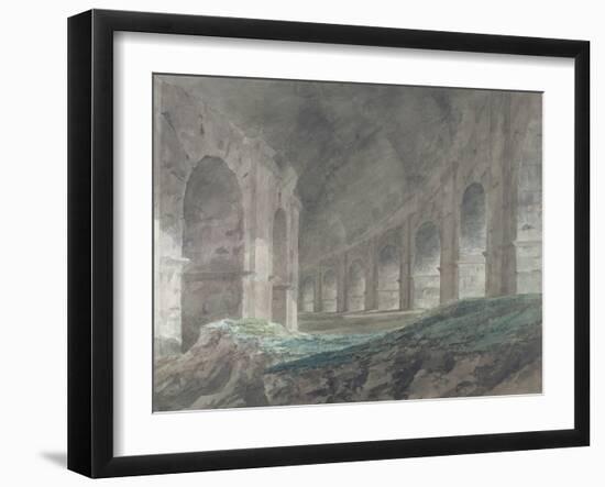 Interior of the Lower Ambulatory of the Colosseum, Rome, 1778-John Robert Cozens-Framed Giclee Print