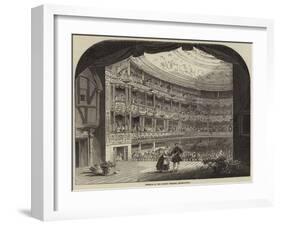 Interior of the Lyceum Theatre, Redecorated-null-Framed Giclee Print