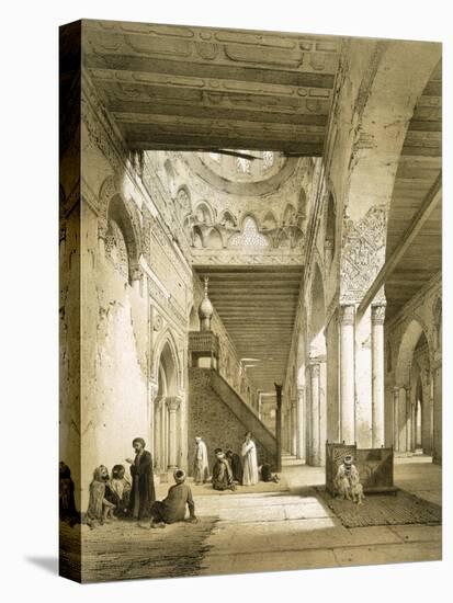 Interior of the Maqsourah in the 9th Century Mosque of Ahmed Ibn-Touloun, Cairo (Litho)-Philibert Joseph Girault de Prangey-Stretched Canvas