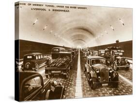 Interior of the Mersey Tunnel-null-Stretched Canvas