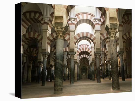 Interior of the Mezquita (Great Mosque), Unesco World Heritage Site, Cordoba, Andalucia, Spain-Christopher Rennie-Stretched Canvas