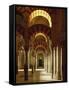 Interior of the Mezquita or Mosque at Cordoba, Cordoba, Andalucia), Spain-Michael Busselle-Framed Stretched Canvas