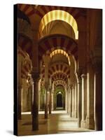 Interior of the Mezquita or Mosque at Cordoba, Cordoba, Andalucia), Spain-Michael Busselle-Stretched Canvas