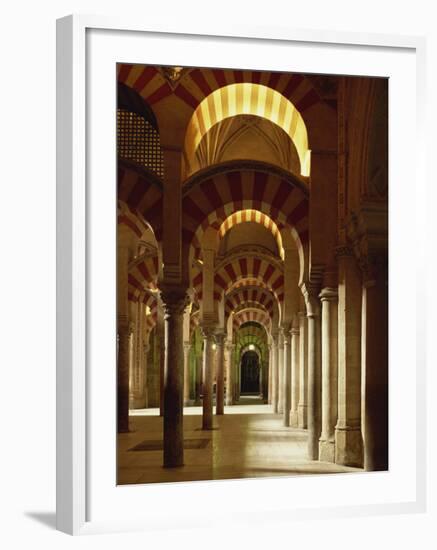 Interior of the Mezquita or Mosque at Cordoba, Cordoba, Andalucia), Spain-Michael Busselle-Framed Photographic Print