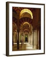 Interior of the Mezquita or Mosque at Cordoba, Cordoba, Andalucia), Spain-Michael Busselle-Framed Photographic Print