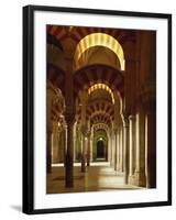 Interior of the Mezquita or Mosque at Cordoba, Cordoba, Andalucia), Spain-Michael Busselle-Framed Photographic Print